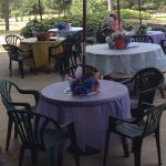 Nort Star House veranda seating for event.