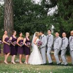Wedding party on grounds of North Star House